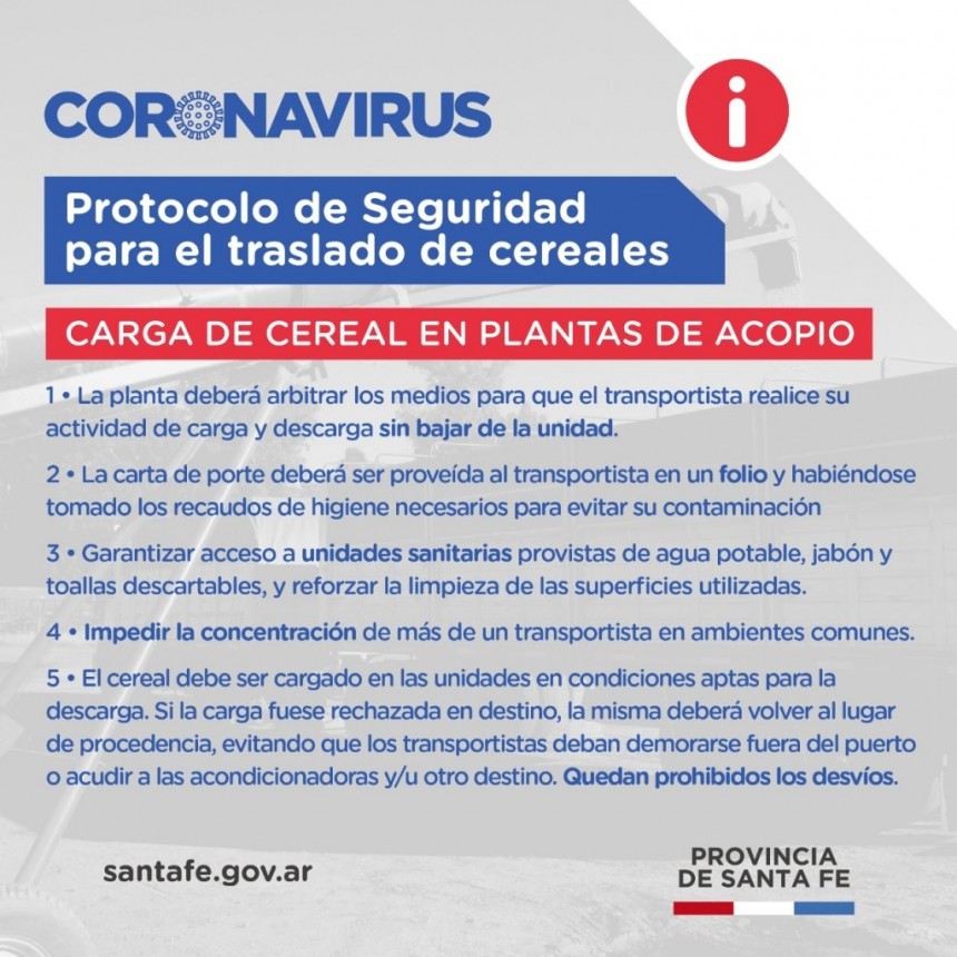 Carga de cereal de plantas de acopio. 