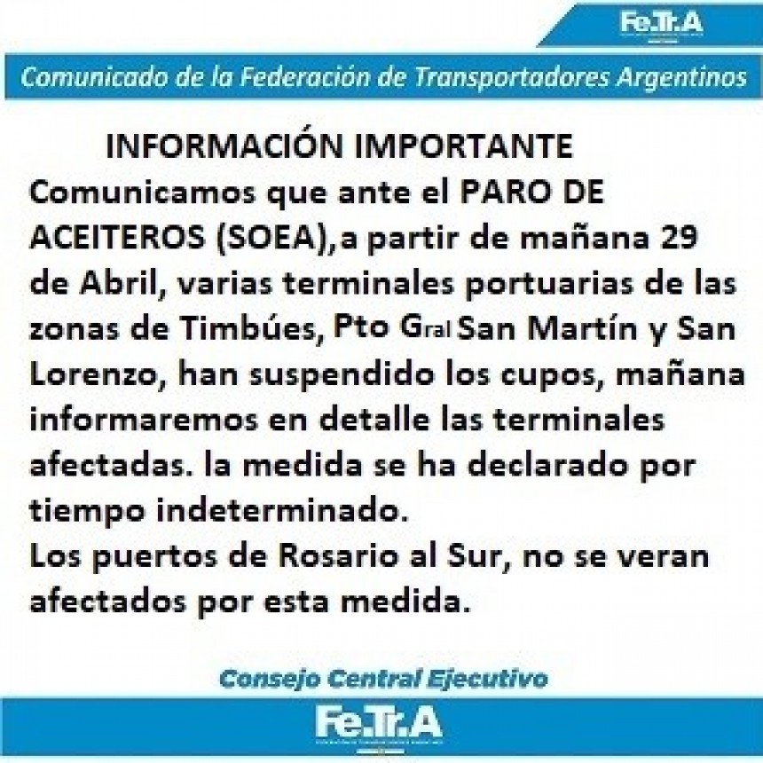 INFORMACIÓN IMPORTANTE